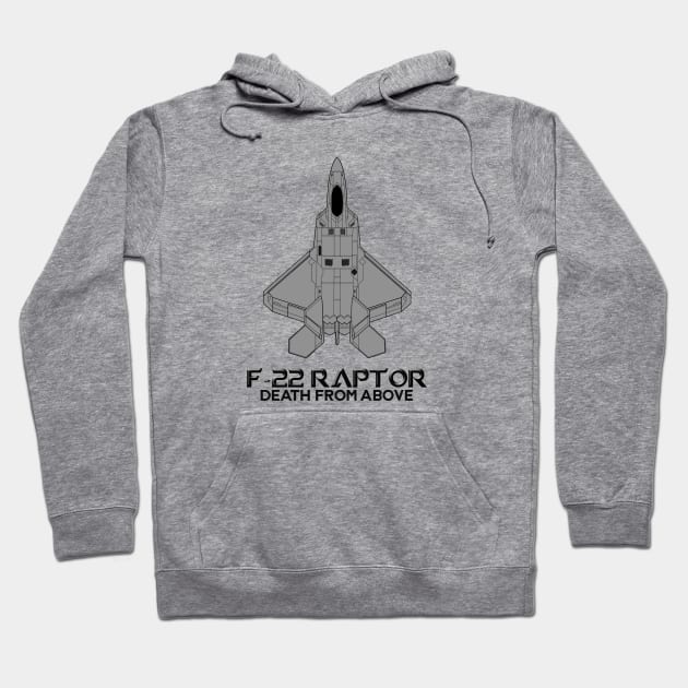 F-22 RAPTOR Hoodie by theanomalius_merch